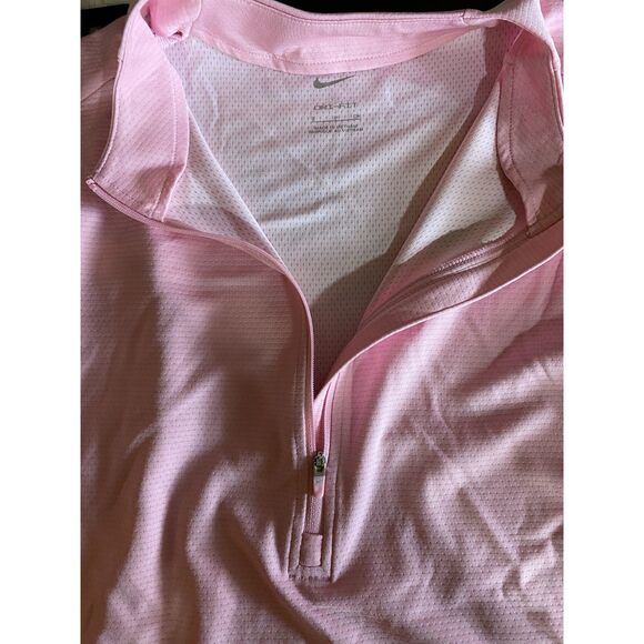 Nike Dri-FIT Pink Quarter-Zip Women’s Long Sleeve Training Top Size S - Picture 4 of 7